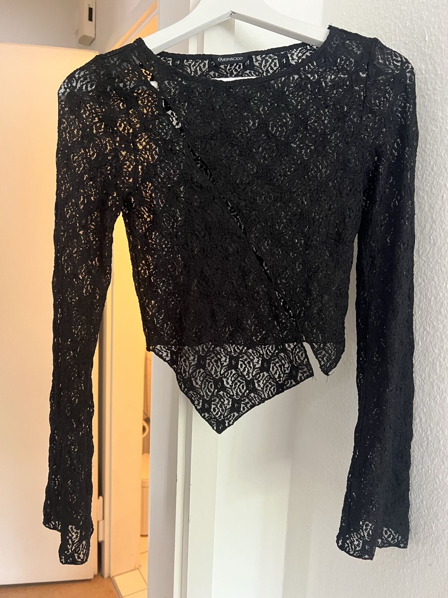Camicette: Bluse Spitzenoberteil, schwarz, lace top – Nuovo (secondo la descrizione) da Zürich venduto da sellingmystuff1