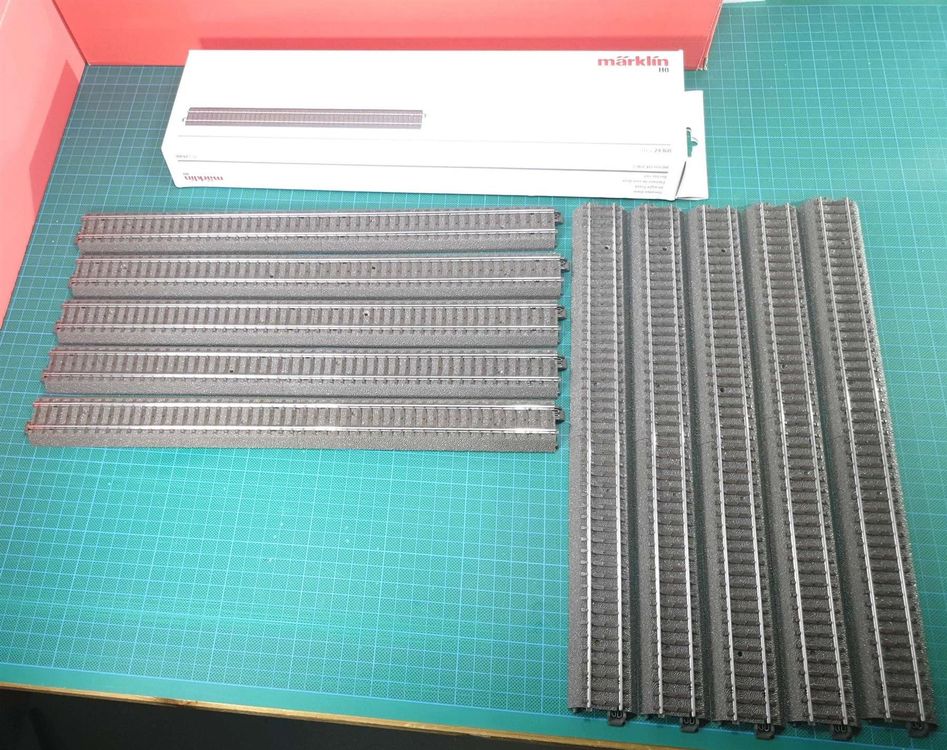Rails Droit Märklin HO 360mm - Pack De 10 - Modélisme Ferroviaire