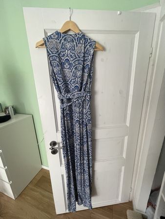 MNG jumpsuit blau gemustert Grösse L neu mit Etikett