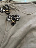 Coole Damen Shirts Gr. 44 Glitzer Bienen Statement