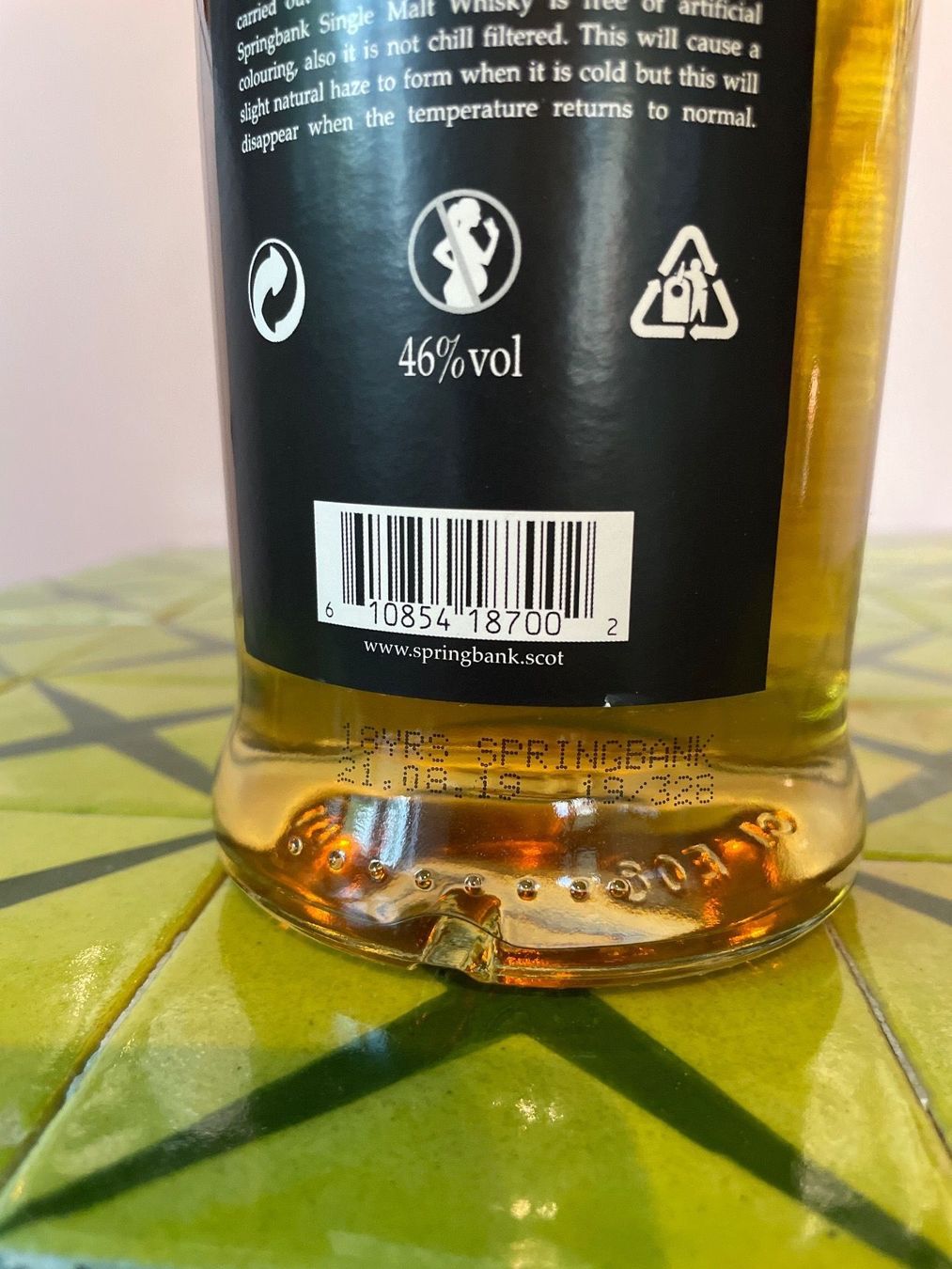 Springbank Bevande alcoliche: Springbank 18Y – Usato da Zürich venduto da bluigione 1