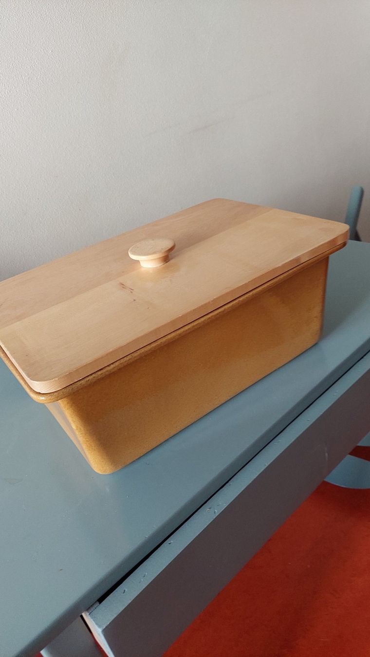 Contenitori & Simili: Brotkasten Vorratskiste -Ton/Holz – Usato da Arnegg venduto da thurboMax