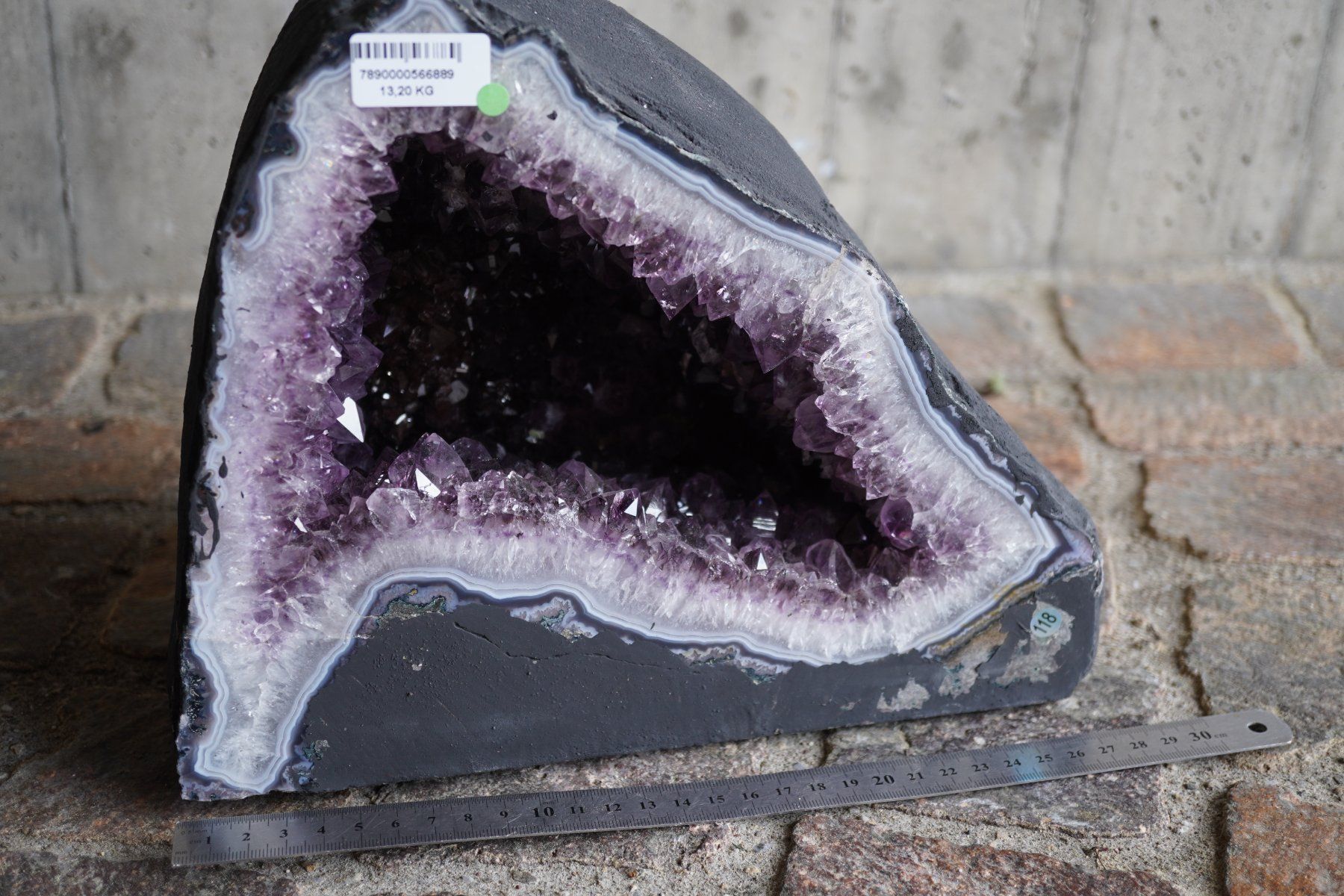 Mineralien & Heilsteine: Amethyst   Druse 13.2kg    Flame  28cm x 23cm     3.2.1 – Neu und originalverpackt aus Eschenbach SG von topstone 6