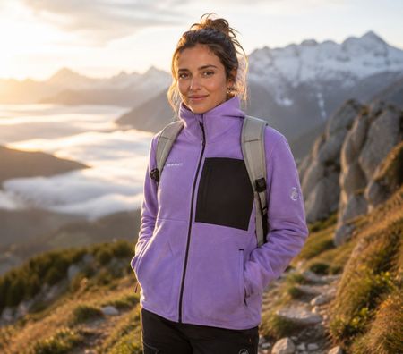 Mammut Fleecejacke - lavandin/black