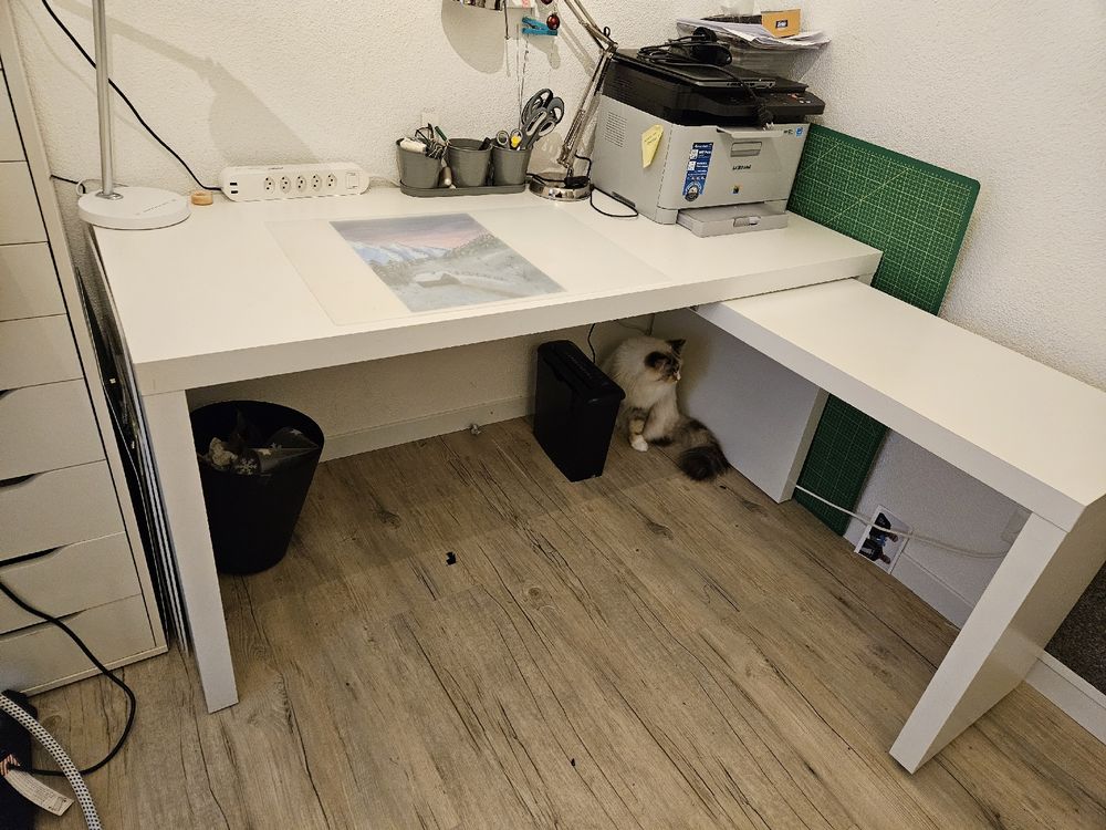 Schreibtisch ausziehbar, Ikea MALM Serie Kaufen auf Ricardo