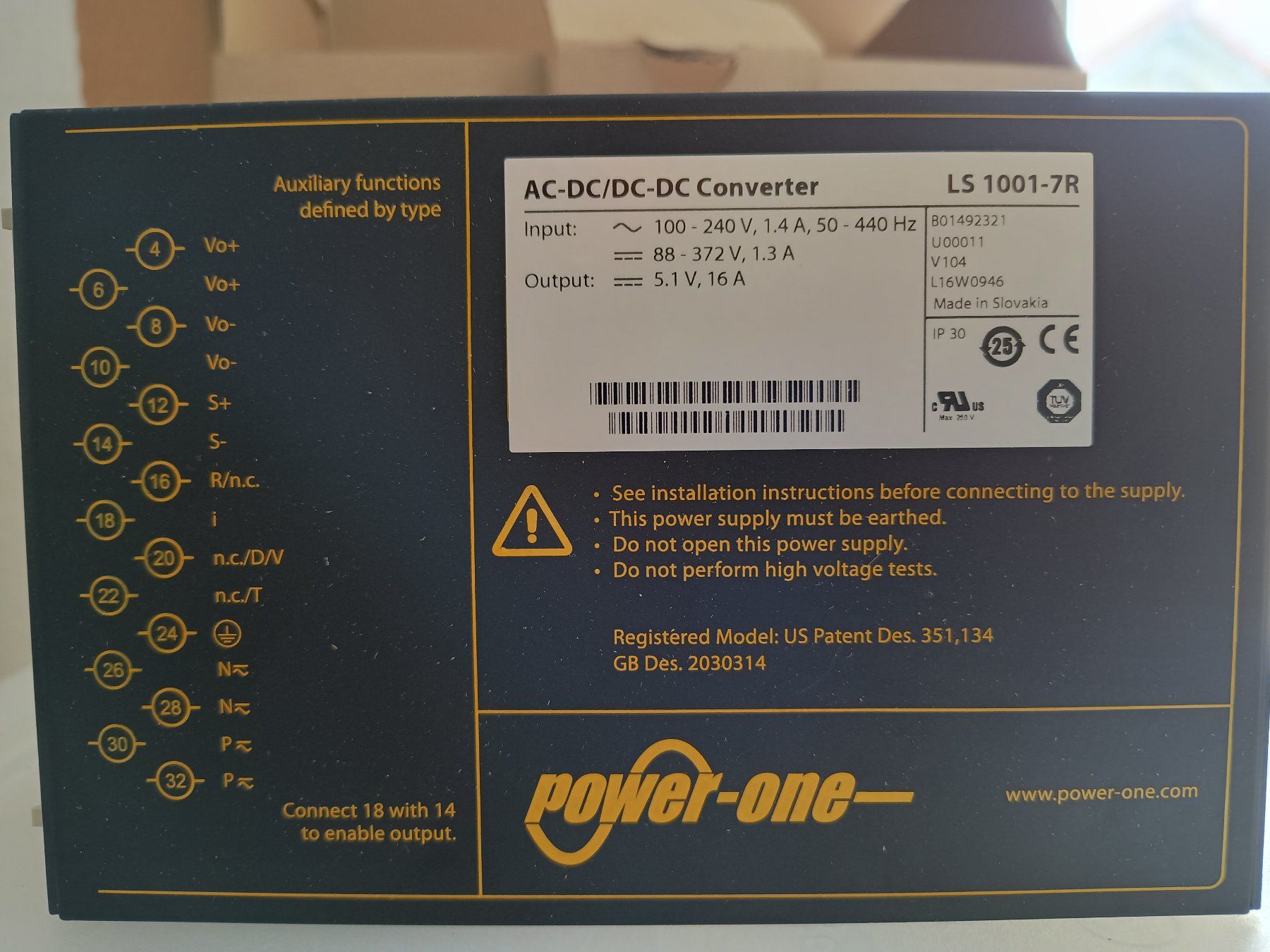 Componenti elettronici: Power One AC-DC / DC-DC Converter, neu – Nuovo e nell'imballaggio originale da Döttingen venduto da Schlei 2