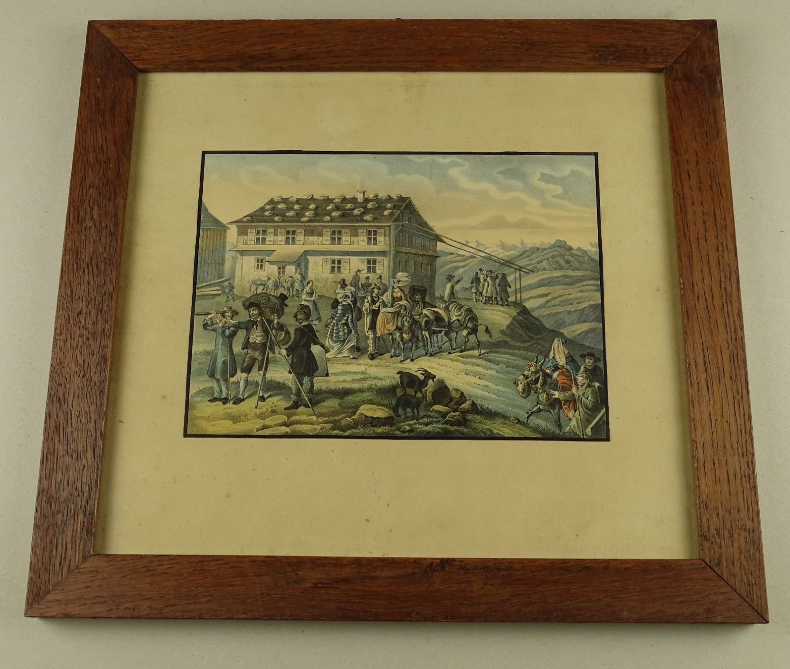 Incisioni: RIGI, LITHOGRAPHIE UM 1840 – Usato da Grüningen venduto da Kartensammler