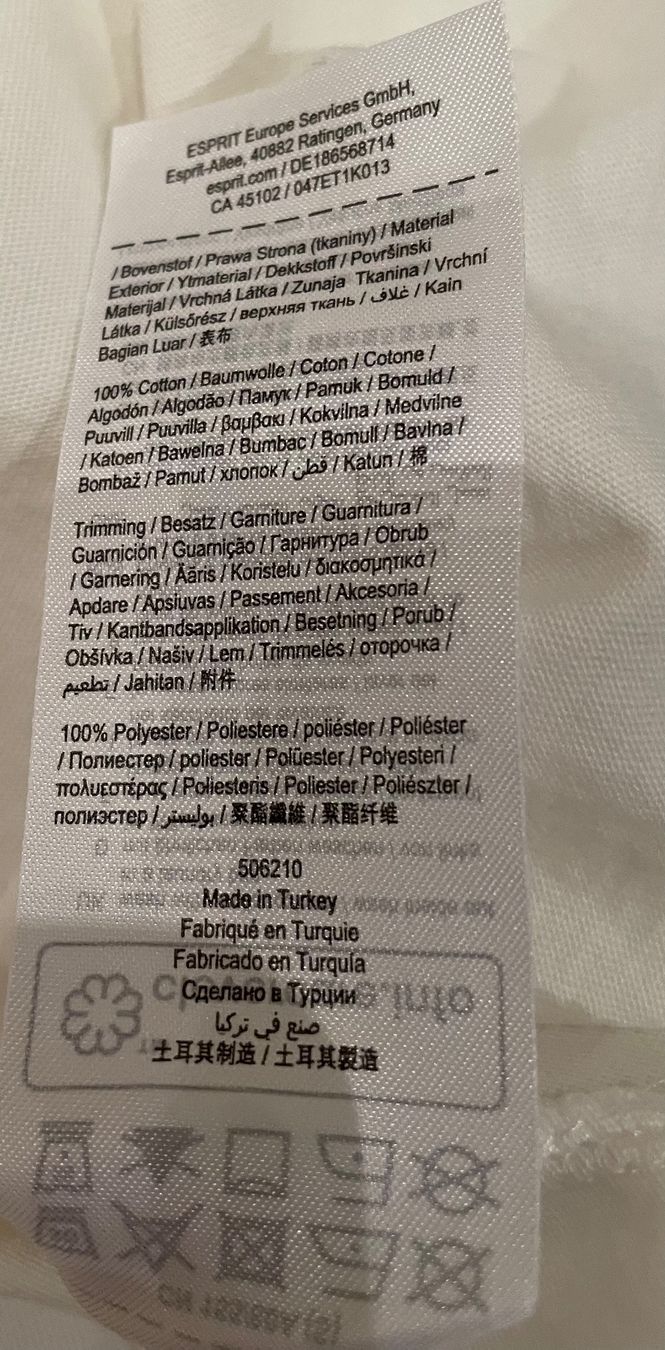 Esprit Camicette: Esprit, Stylisches Blusenshirt mit Spitzendeko, Grösse S – Usato da Niederweningen venduto da baghirac 4