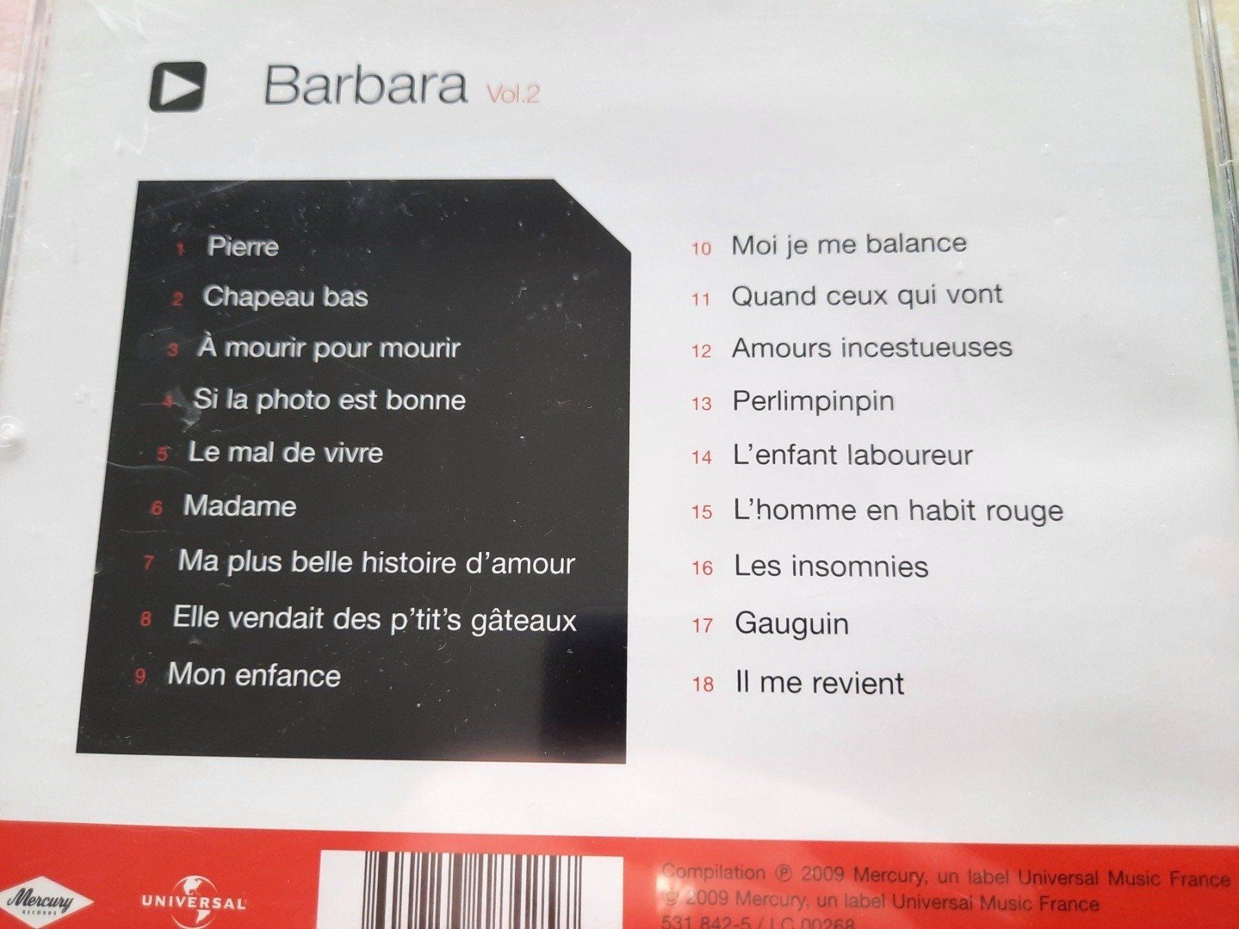 CDs: Cd Barbara - Master Série Volume 2 – Gebraucht aus Pully von bro_n52j 2