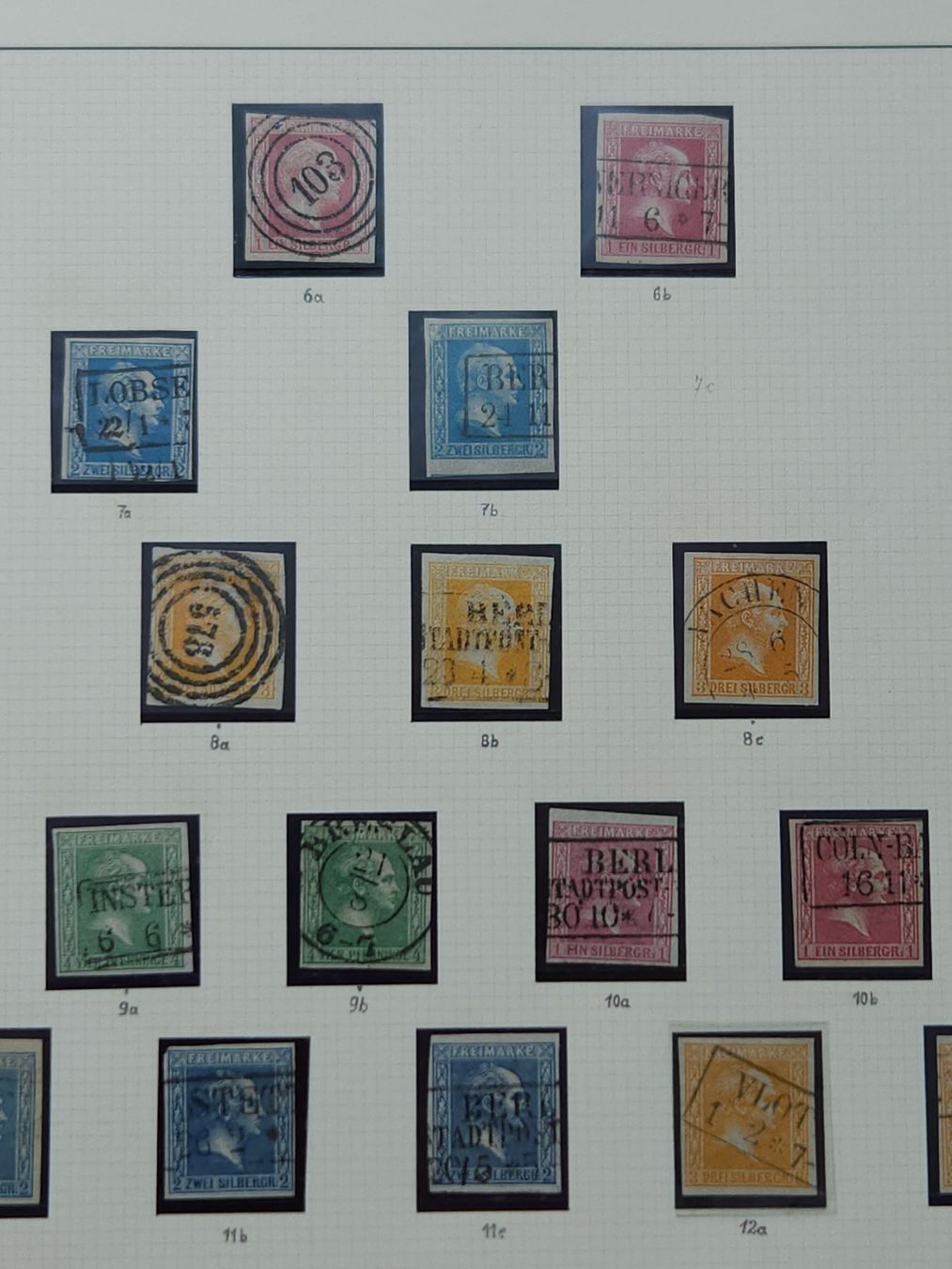 Tutti i francobolli: Preussen Stärkere komplette Sammlung mit Seltene Farben – Usato da Kriens venduto da Nidfeld45 2