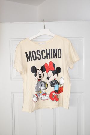 Moschino x H&M T-Shirt, Disney Motiv, Gr. M