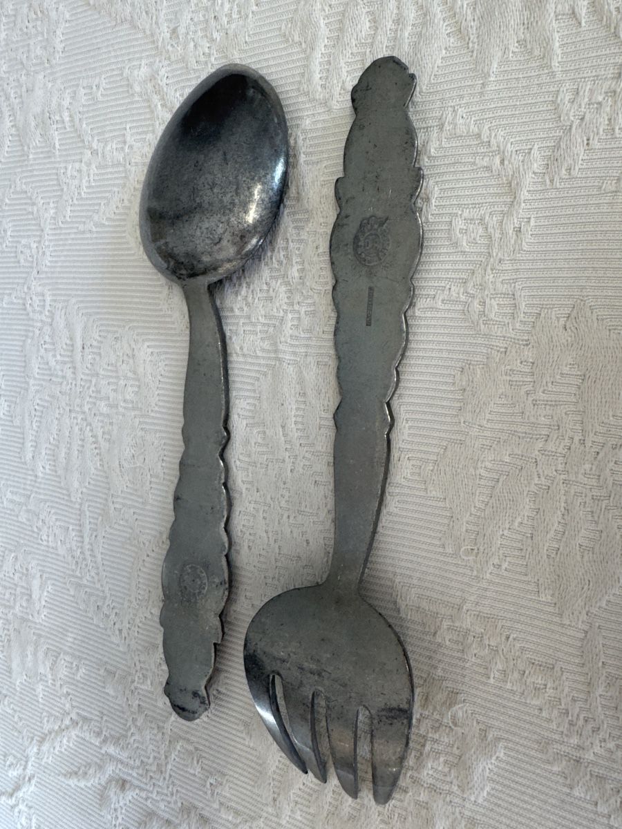 Set di posate: Zinn Salatbesteck,David-Andersen Norwegen – Usato da Gams venduto da ver_n7n9 1