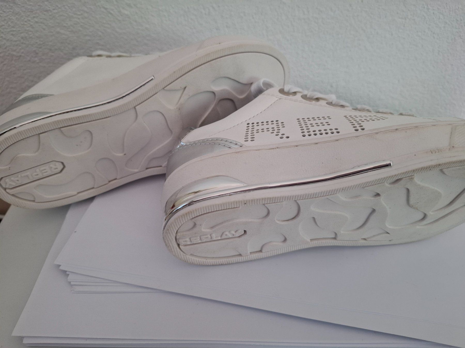 Replay Scarpe per ragazze: Replay, Sneaker, weiß, Gr. 31, neu – Nuovo (secondo la descrizione) da Dornach venduto da shoe-lina 6