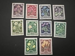 Österreich 1948 Mi 868-877 postfrisch Pflanzen ** (E1764)