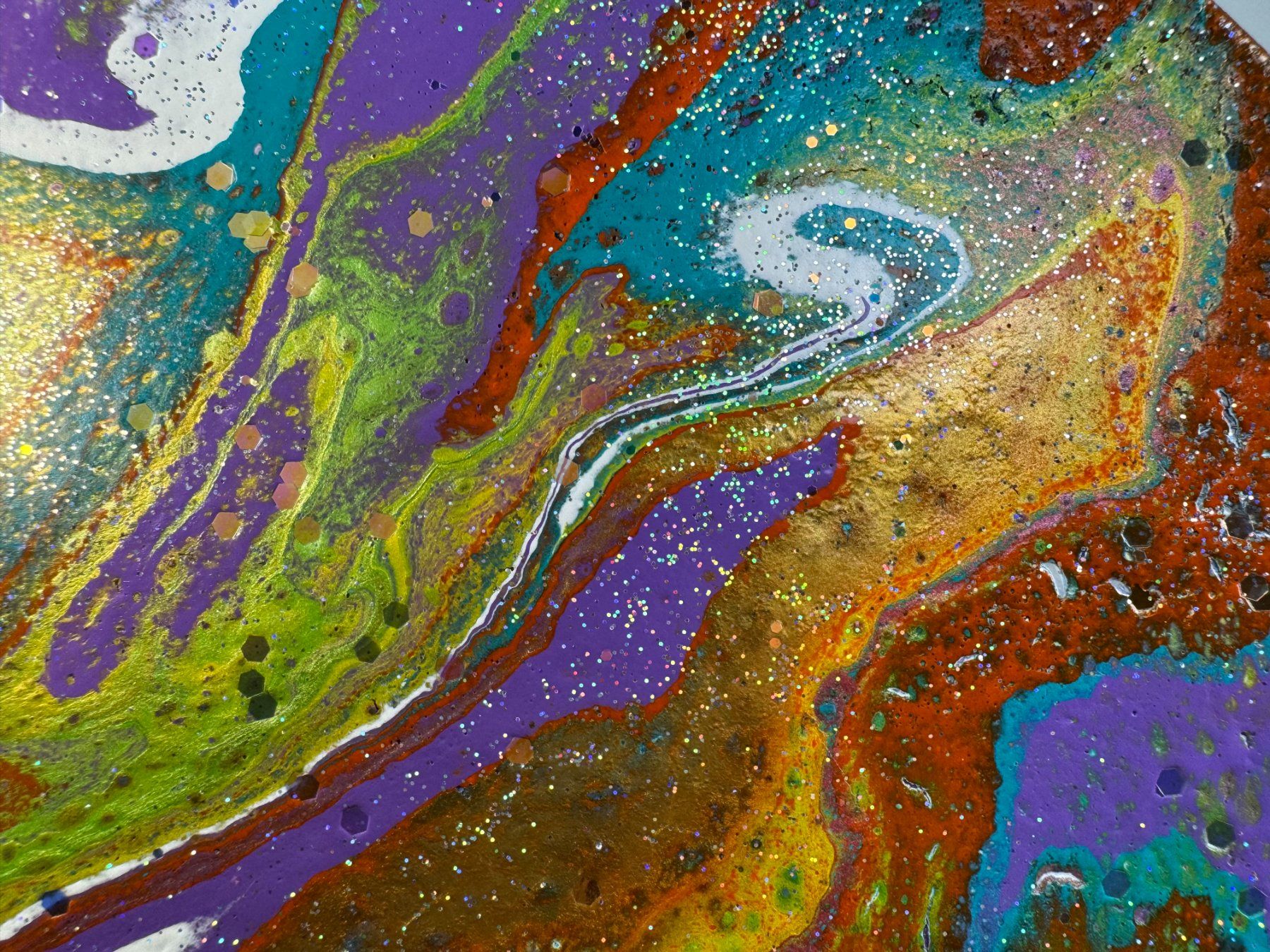 Dipinti: Acryl-Flüssigmalerei, Dreieck – Usato da Schlieren venduto da MayaSheng1983 1