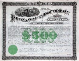 Indiana Coal & Railway Company - 1881