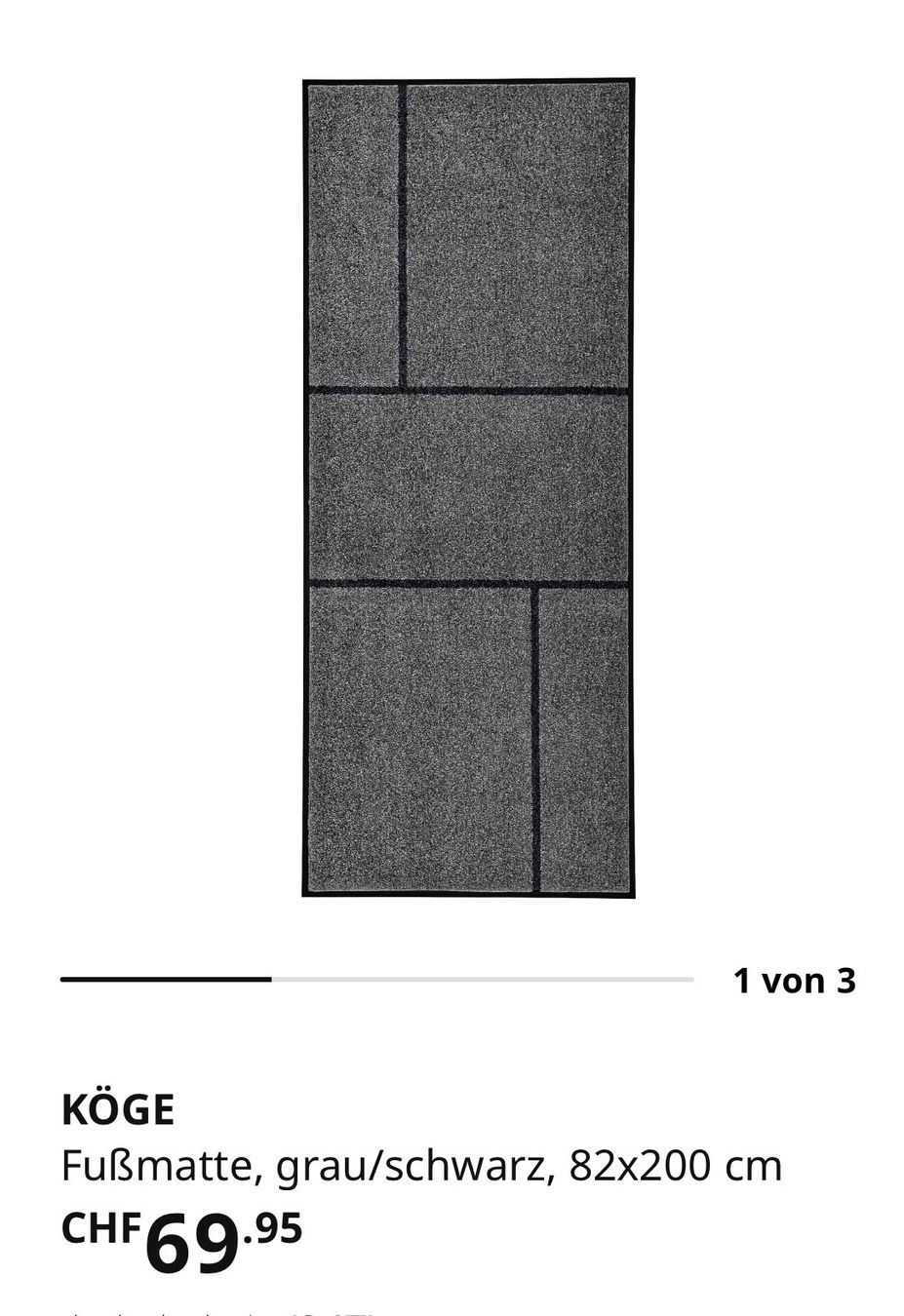 Ikea Teppiche: Fussmatte – Neu und originalverpackt aus Urdorf von cames