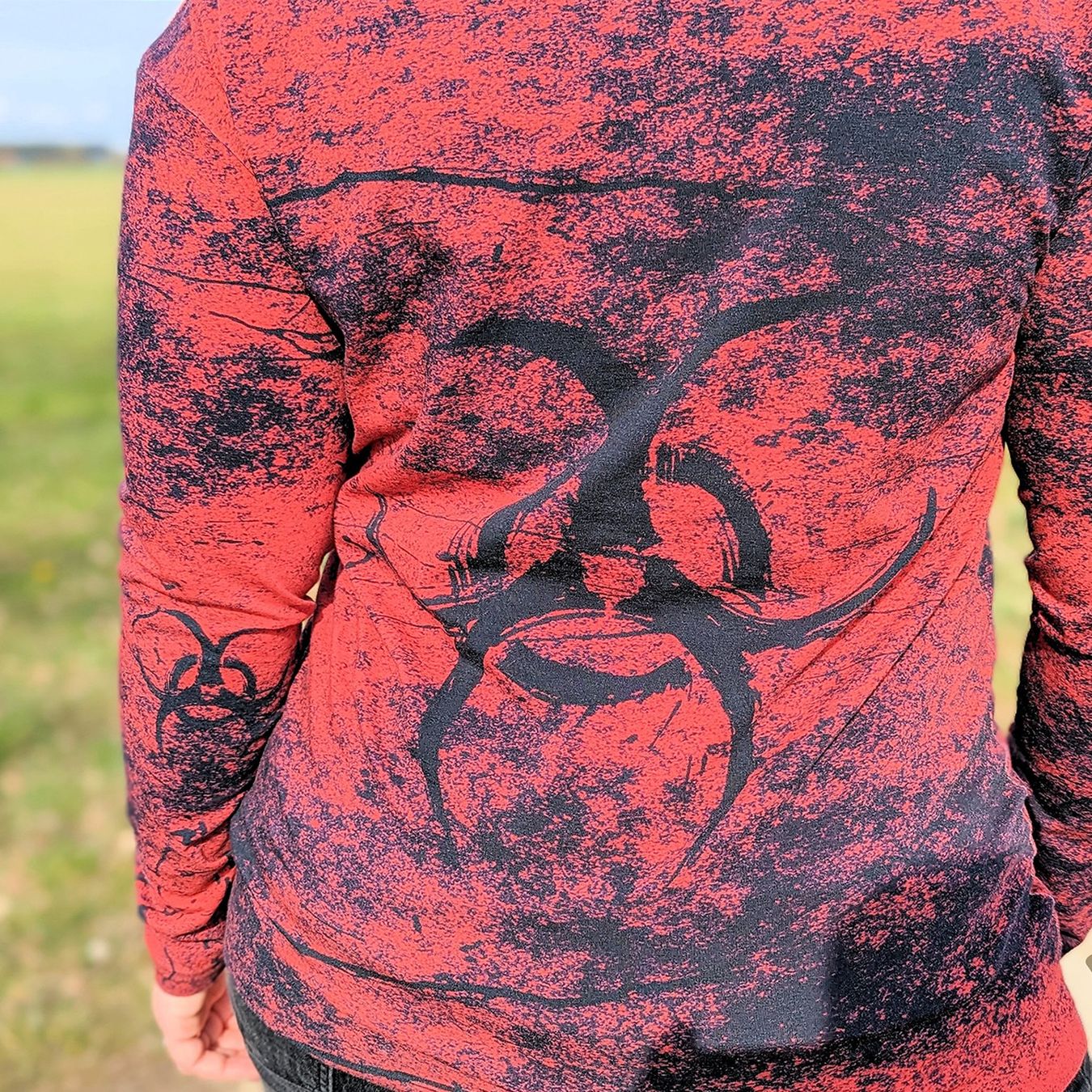 Tessuti: Jersey "Imperium" Stoff rot schwarz je m – Nuovo e nell'imballaggio originale da Wiesenberg venduto da mountain-merch 3