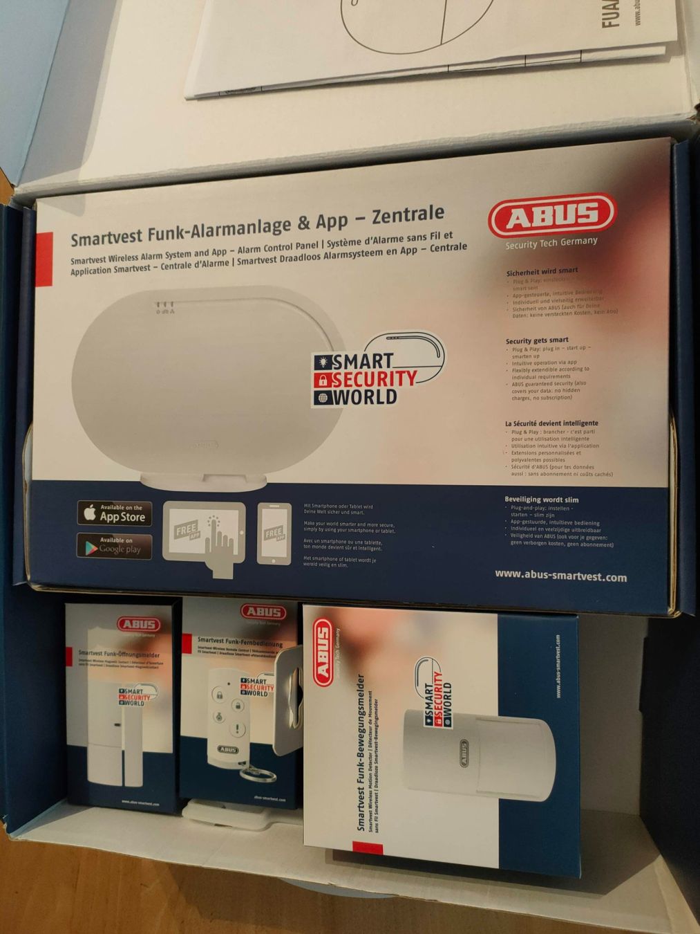 Abus Alarmanlagen: Abus Smartvest Funk-Alarmanlage & App Basis Set – Neu und originalverpackt aus Waltalingen von  1
