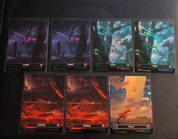 MTG Edge of Eterneties Land Karten Set Galaxy Foil