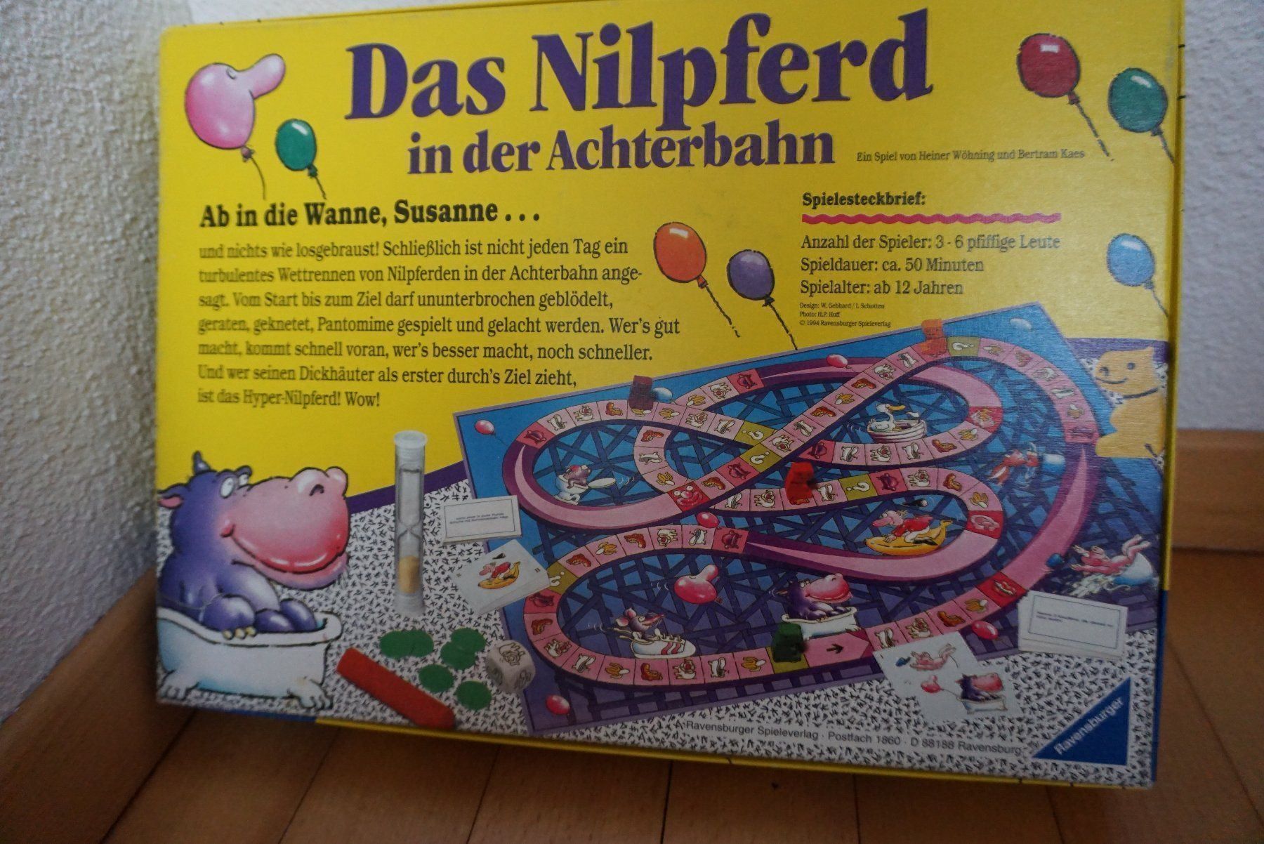 Ravensburger Jeux: *Das Nilpferd in der Achterbahn* ab 12 J – D'occasion à Hochdorf par Aguadulce 3