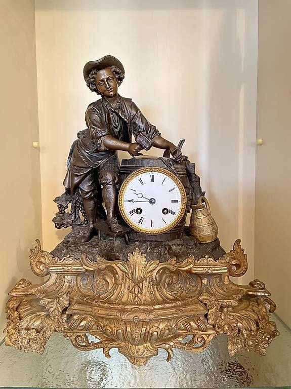 Orologi da terra & Orologi da parete: Cheminee Bronze Uhr – Usato da Grossaffoltern venduto da rom_f9jp