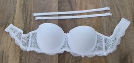 Trägerloser BH Weiss Gr. 85B, Neu