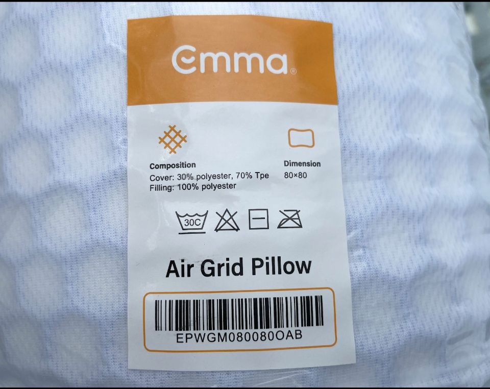 Emma Cuscini: Emma Airgrid Pillow 80x80 gross  - NEU – Nuovo e nell'imballaggio originale da Olten venduto da Lara1967 1
