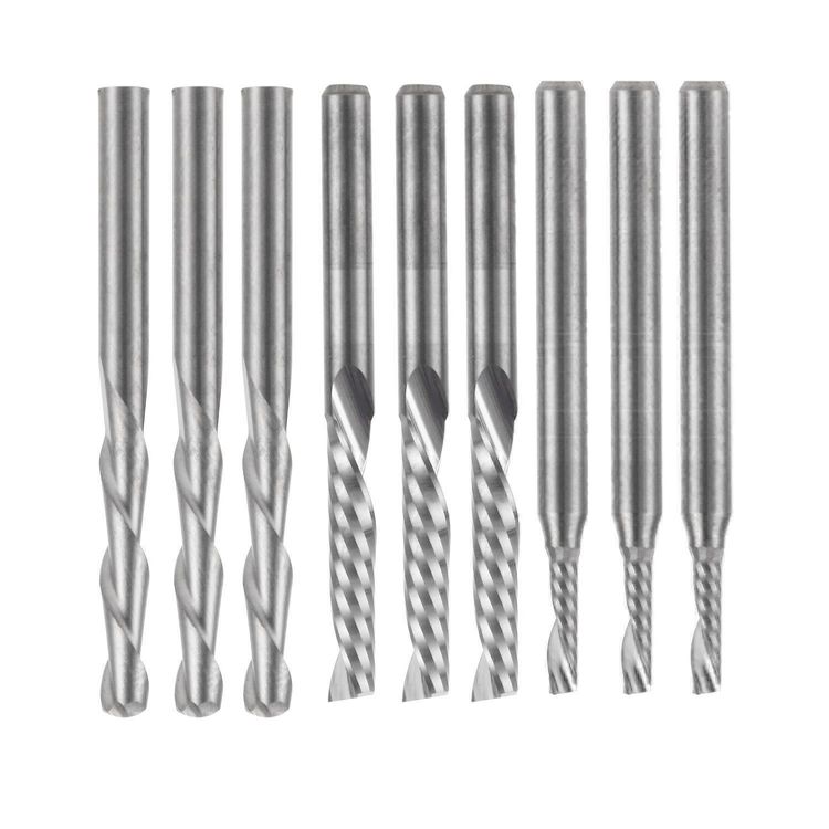 10 Stück Spiralbohrer – 3,175 X 22 Mm, Für CNC & Bohrmaschine
