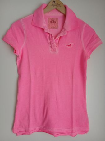 Hollister Polo Shirt pink Gr. S sommerlich