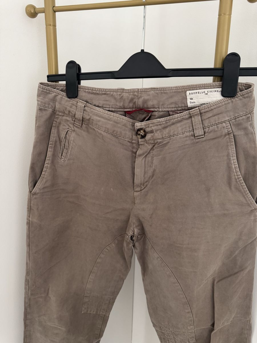 Brunello Cucinelli Pantaloni: Brunello Cucinelli beige Hose – Usato da Zürich venduto da di_archive 1