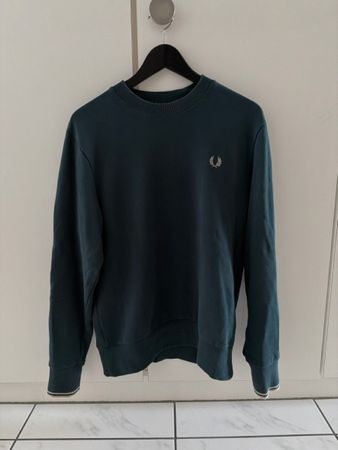 Fred Perry Pullover dunkelgrün, Grösse M, gebraucht