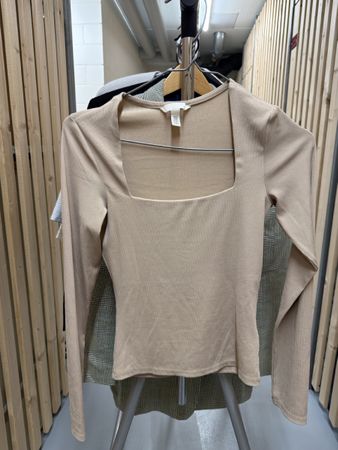 Langarmshirts Set 2 Stück Grösse XS schwarz beige