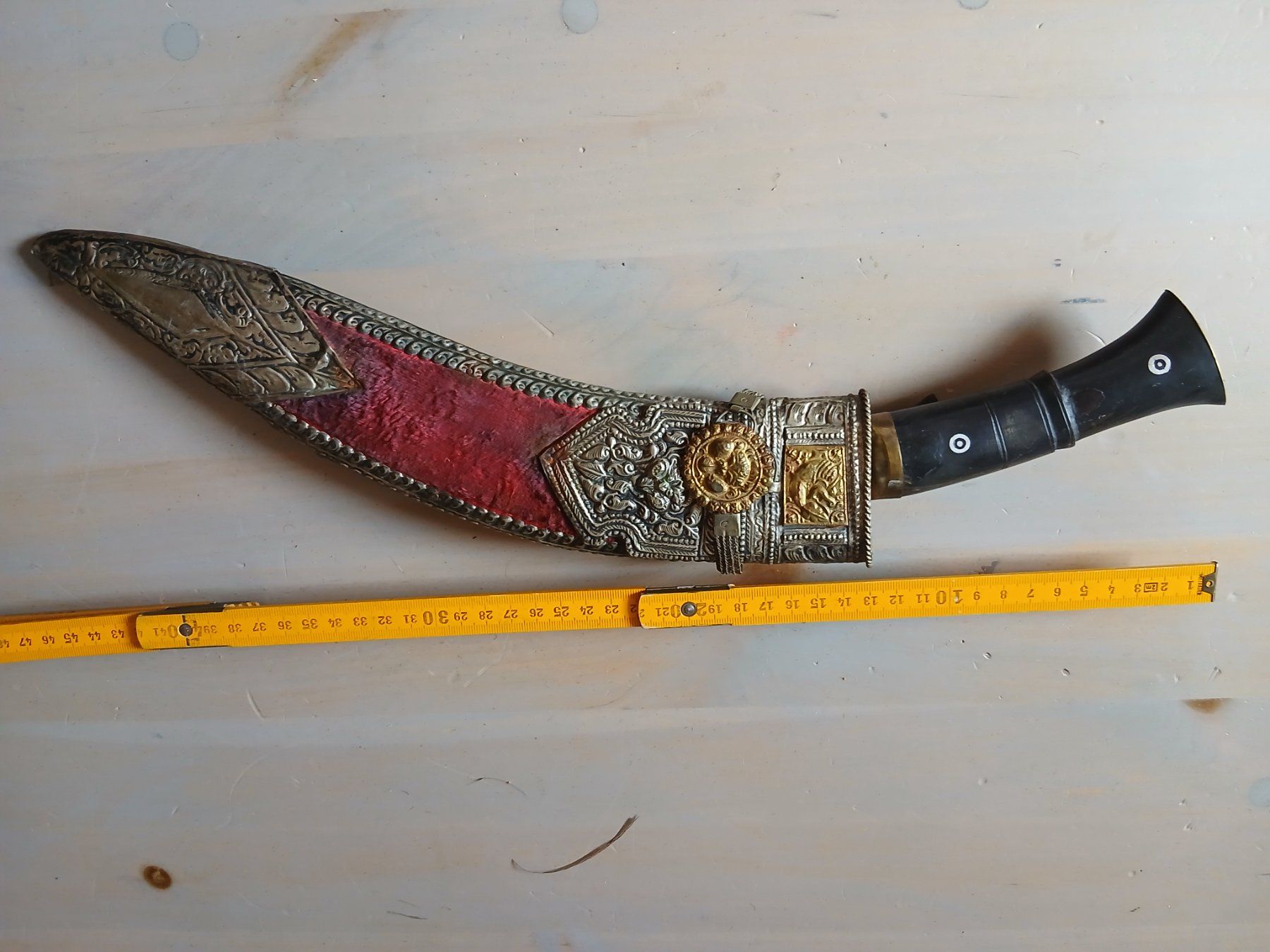 Sonstiges zum Sammeln & Seltenes: Couteau Kukri khotimora dague fourreau ciselé – Gebraucht aus Satigny von Asaksa 2