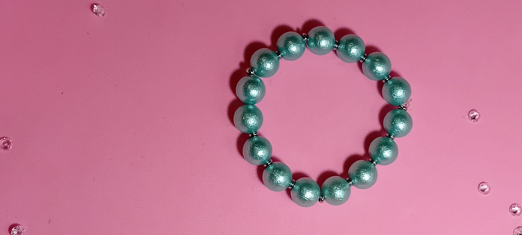 Bracelets: armband,,hellblau,,,,modeschmuck,,matt – Neuf (Voir description) à Basel par bij_5hqd