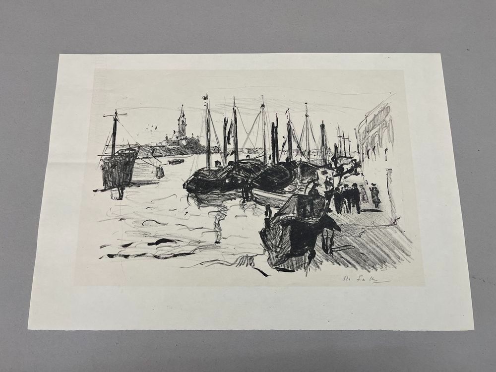 Grafica & Litografie: HANS FALK LITHOGRAPHIE SIGNIERT – Usato da Gersau venduto da kunst-online 1