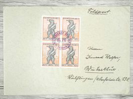 TR78 Enveloppe + Timbre Suisse 1939/40 Feldpost