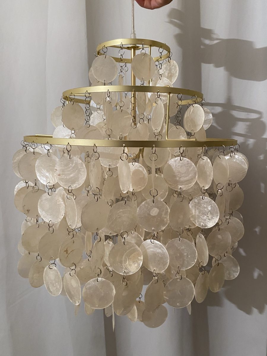 Maisons du monde Lampadari & plafoniere: KUTA Hängeleuchte Perlmutt/Gold Maisons du Monde – Difettoso da Basel venduto da fel_5sqf 3