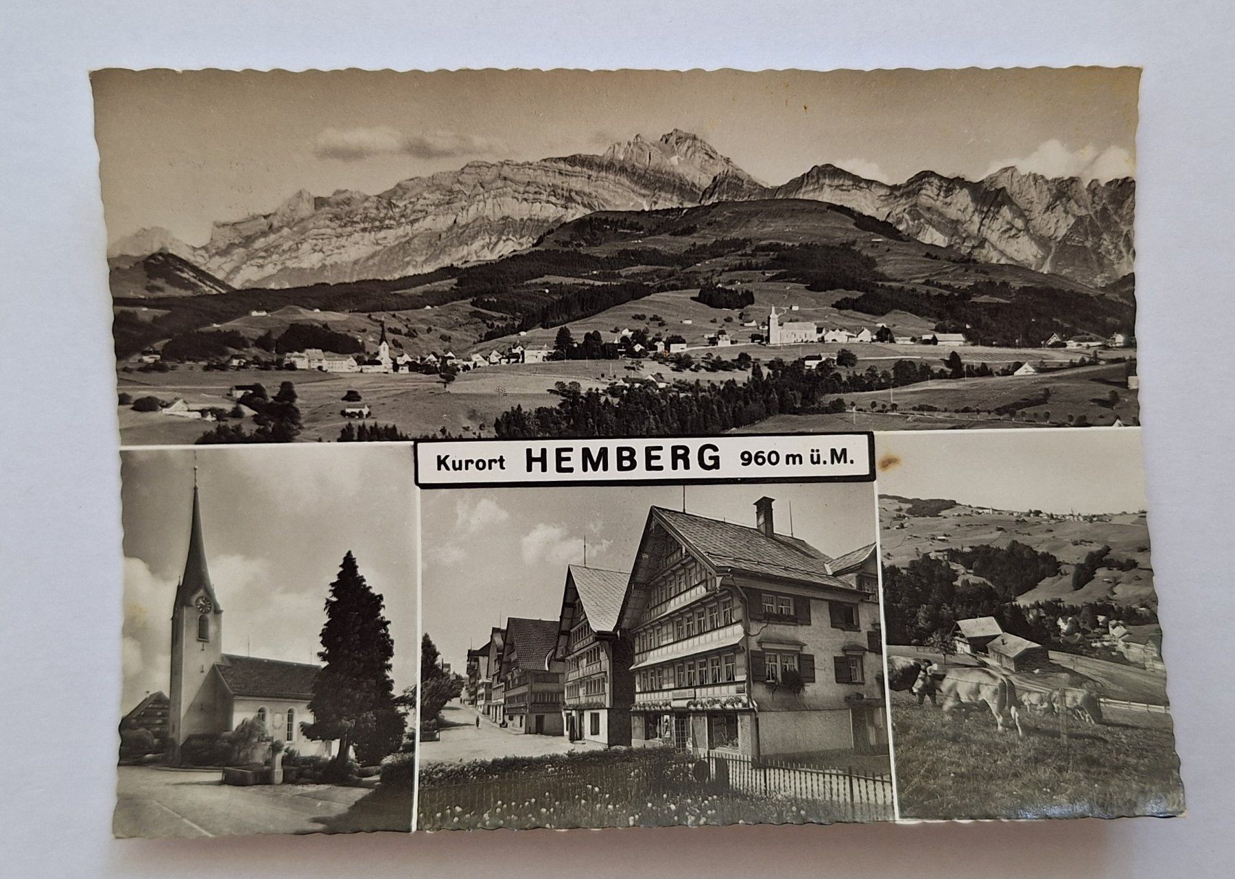 Cartoline postali: AK Hemberg Kurort 4-Bild Karte SG – Usato da Gurtnellen venduto da Stonevalley007