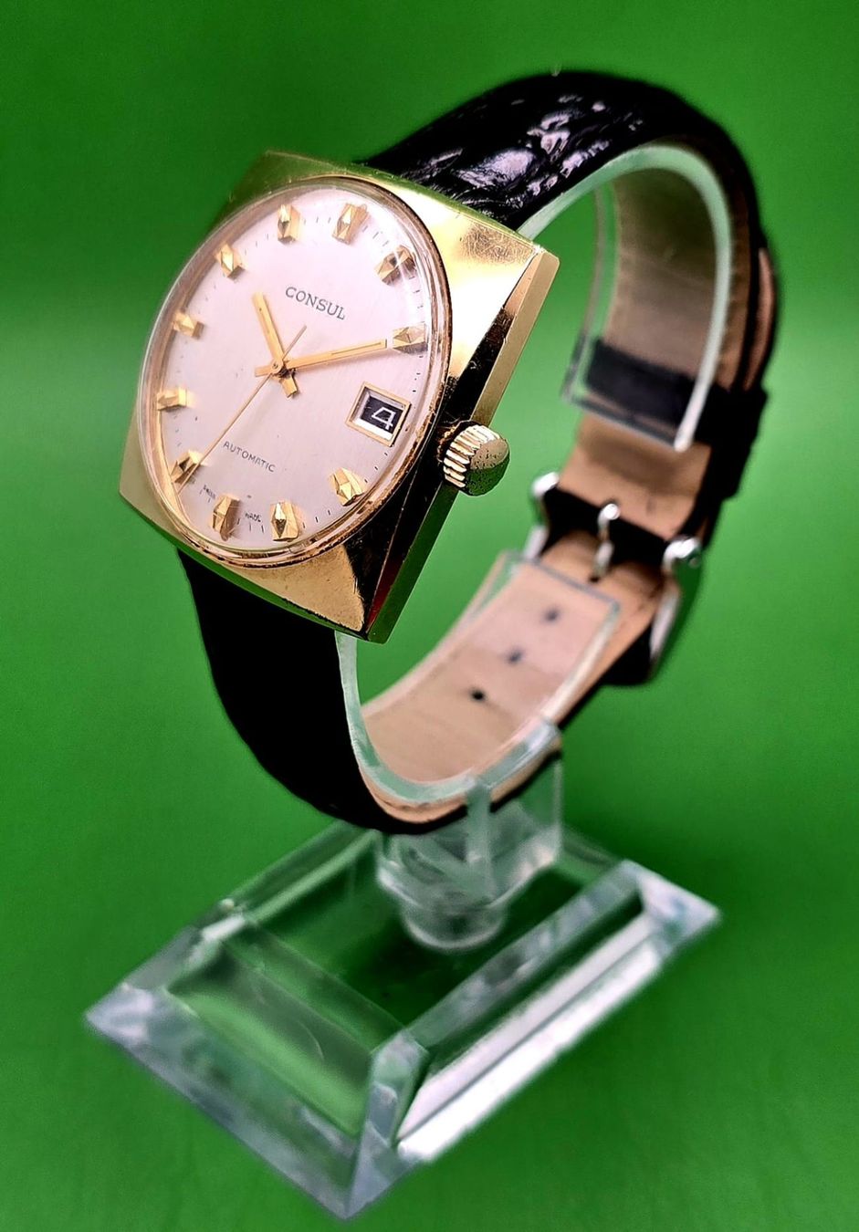 Omega Uhren: CONSUL AUTOMATIC DATE SWISS MADE MUTTERGESELLSCHAFT VON MAUR – Gebraucht aus Neftenbach von Taschen-Uhren 2