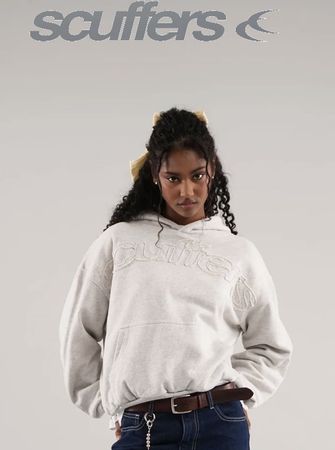 Scuffers Light Grey Hoodie - S 