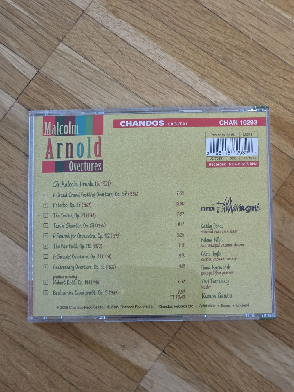 CD: CD: Malcolm Arnold Ouvertüren – Usato da Aesch BL venduto da immon 1