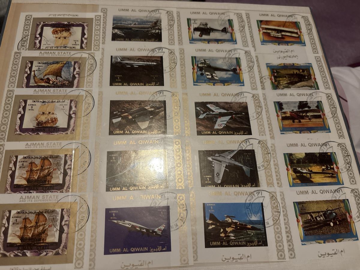 Tutti i francobolli: Briefmarken Sammlung: Ajman/Umm al-Qiwain, – Usato da Geroldswil venduto da Fiury