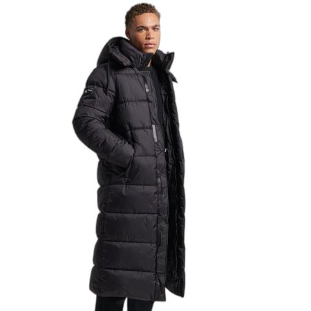 SUPERDRY Extralange Touchline Steppjacke XL lange Winterjack