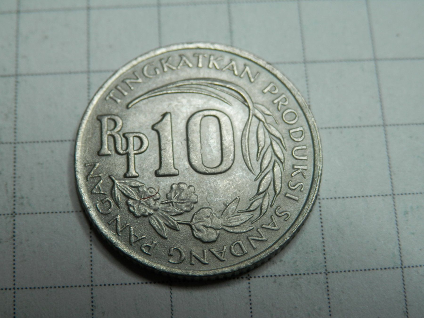 Tutti le monete: Indonesien 10 Rupiah, 1971 – Usato da Weiach venduto da weiach81 1
