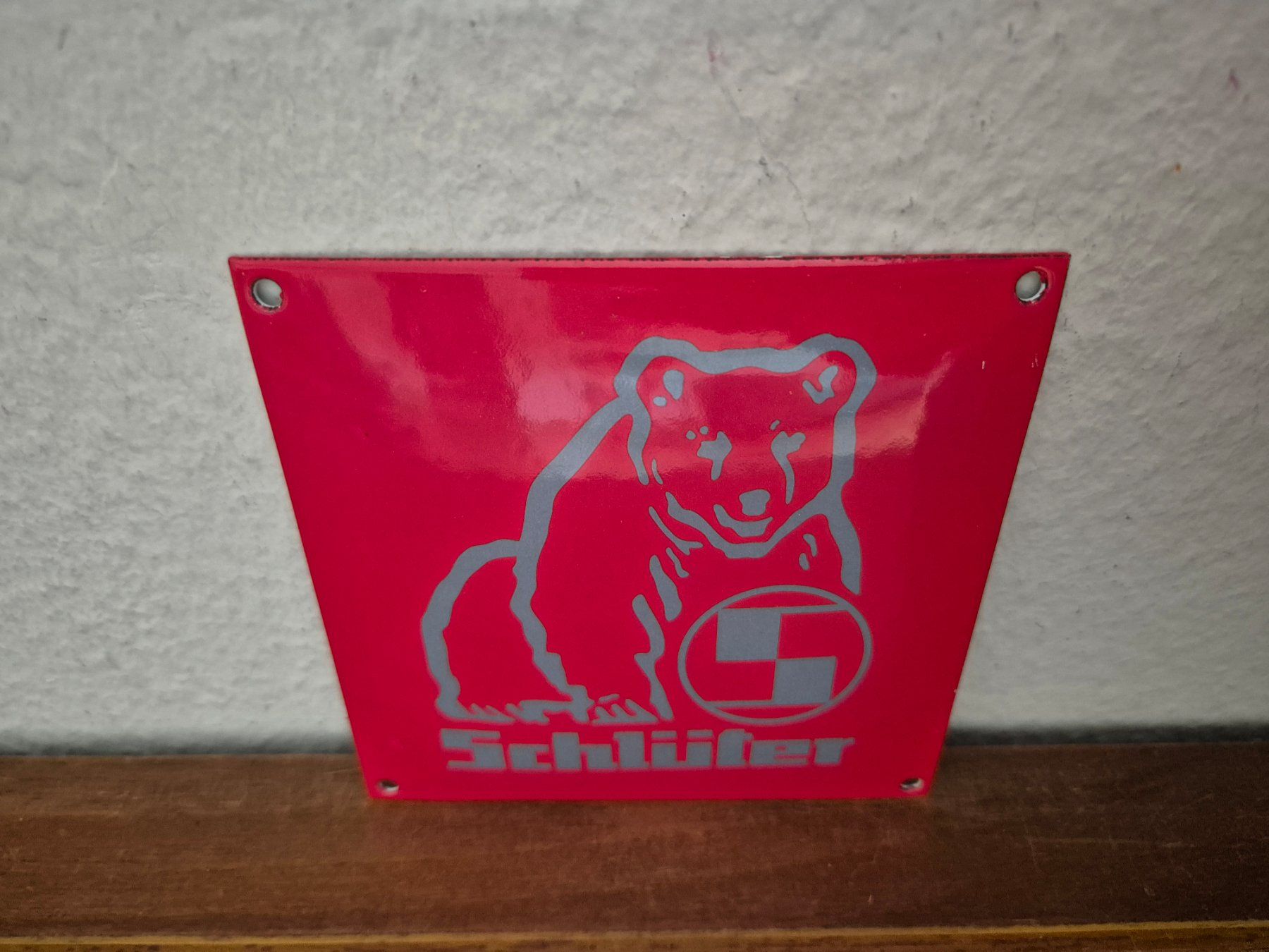 Insegne: Emailschild Schlüter Traktor Logo Werkstatt Emaille Schild – Nuovo (secondo la descrizione) da Schaffhausen venduto da pfanis09 2