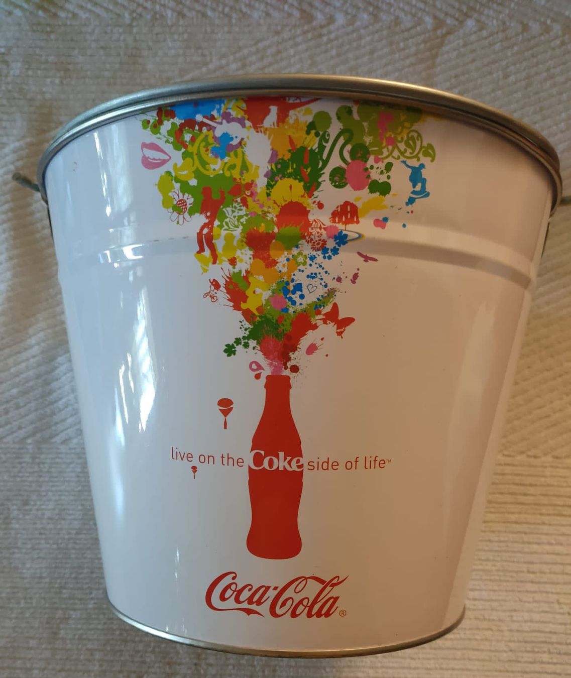 Coca-Cola Alle Dekorationen: Coca Cola Blecheimer – Gebraucht aus Luzern von Luzern_Energy 1