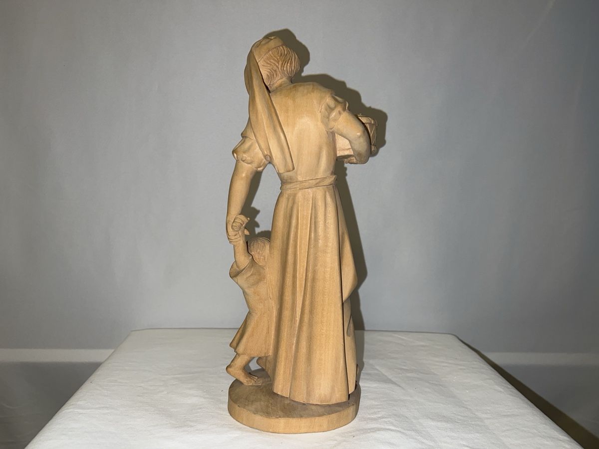 Sculture & Statue: Holzskulptur "Mutter mit Kind", Schnitzerei – Usato da Reinach BL venduto da Dahoo 1