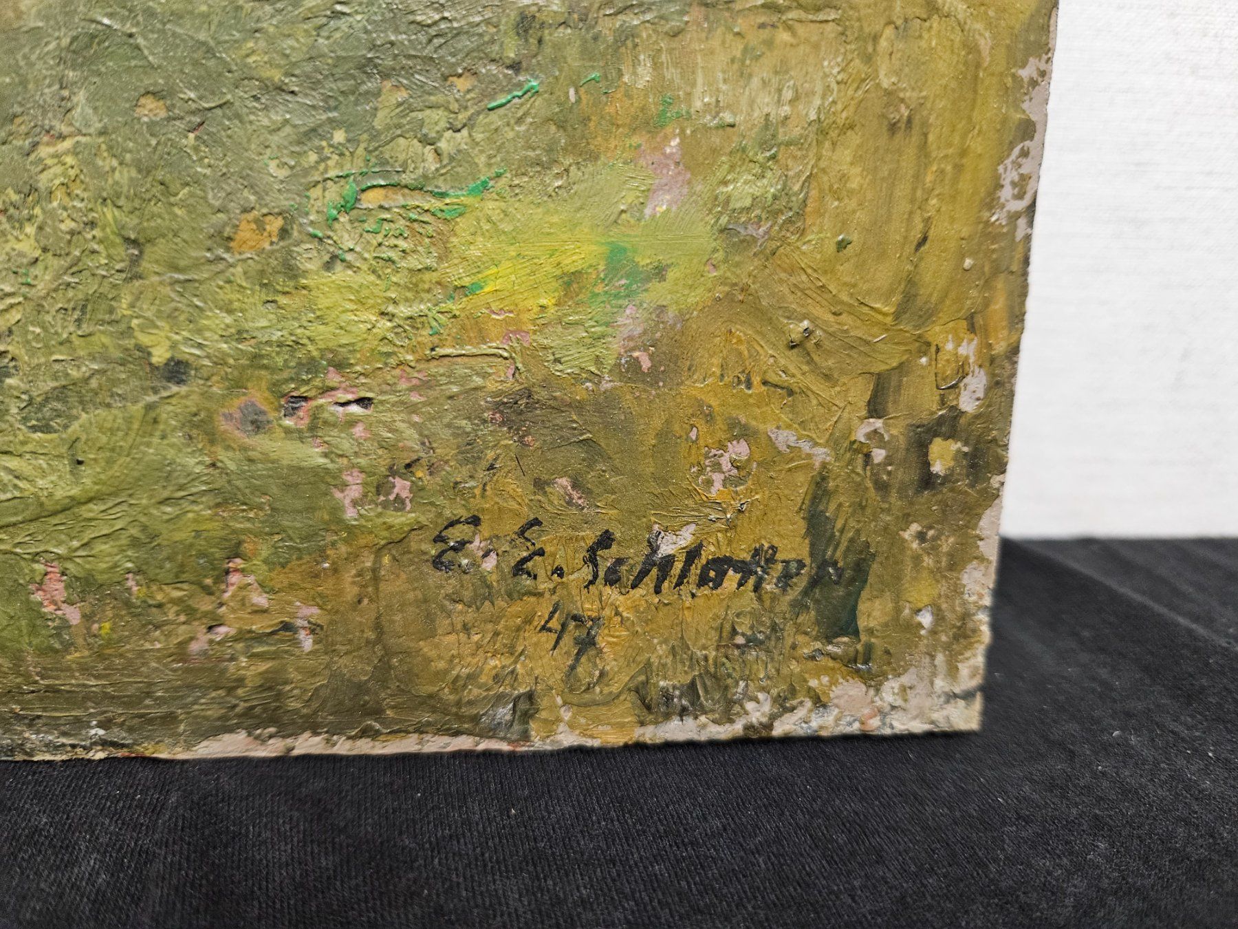 Tableaux: Antikes Gemälde E.E Schlatter – D'occasion à Wolfertswil par Antiko 4