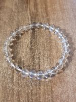 Armband aus natürlichen Bergquarz-Perlen 6 mm